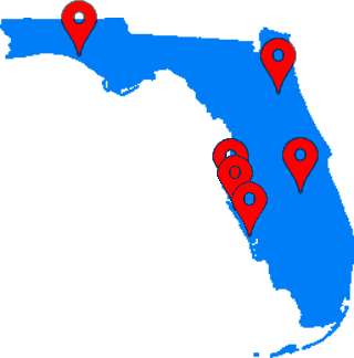 National Hernia Network is a network of hernia care doctors and specialists throughout Florida, Map